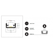 3m LED juostos profilis...