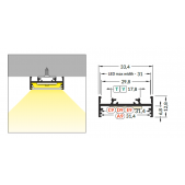 3m LED juostos profilis...