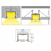 3m LED juostos profilis...