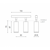11,6W dvigubas šviestuvas į...