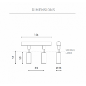4W dvigubas šviestuvas į...
