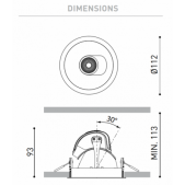 11W įleidžiamas šviestuvas...