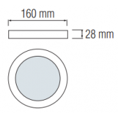 12W LED paviršinė panelė...