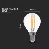 6W LED lemputė V-TAC, E14,...