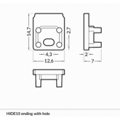 LED juostos profilio HIDE10...