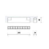 12W LED šviestuvas DARK...