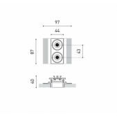 5,5W užglaistomas...