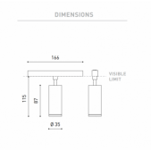 6W šviestuvas į magnetines...