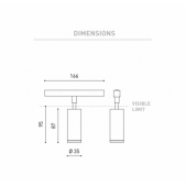 6W šviestuvas į magnetines...