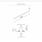 46W įleidžiamas linijinis...