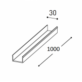 1m difuzorius BRIGHT LINE...
