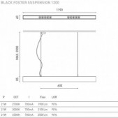 21W pakabinamas linijinis...