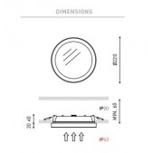 10,5W LED įleidžiamas...