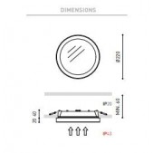 10,5W LED įleidžiamas...