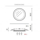 22W įleidžiama panelė MIX...