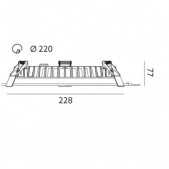 30W įleidžiamas šviestuvas...