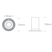 Užglaistomas šviestuvas,...