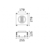 12W įleidžiamas lauko...