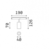 8W šviestuvas į magnetines...