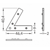 LED profilio 60 laipsnių...