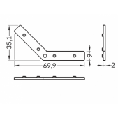 LED profilio 135 laipsnių...