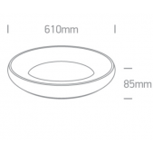 50W LED plafonas, aukso...