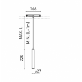 5,6W pakabinamas šviestuvas...