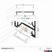 LED juostos profilis...