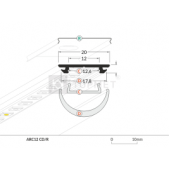 LED juostos profilis ARC12...