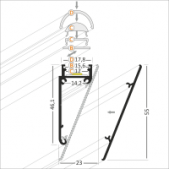LED juostos profilio...