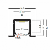 LED juostos profilis...