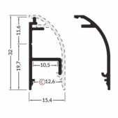 LED juostos profilis WAY10...