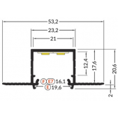LED juostos profilis...