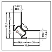 LED juostos profilis...