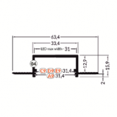 LED juostos profilis...