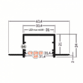 LED juostos profilis...