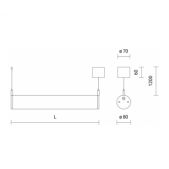 40W LED pakabinamas...