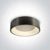 32W LED plafonas, juodu...