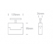 12W linijinis šviestuvas į...