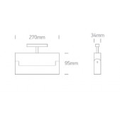 22W linijinis šviestuvas į...