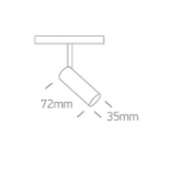 6W akcentinis šviestuvas į...