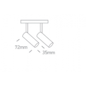 2x6W akcentinis šviestuvas...