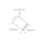 12W akcentinis šviestuvas į...