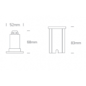 1W LED įleidžiamas baseino...