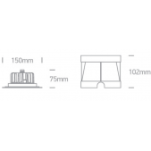 6W LED įleidžiamas baseino...