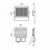 20W LED prožektorius LED2B,...