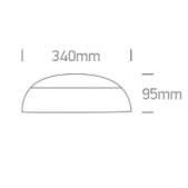 15W LED plafonas, baltas,...