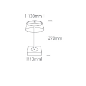2,5W LED įkraunamas stalo...