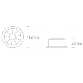 12W LED įleidžiamas...