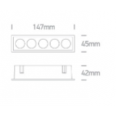 12W LED įleidžiamas...